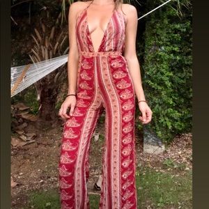 Low cut jumpsuit